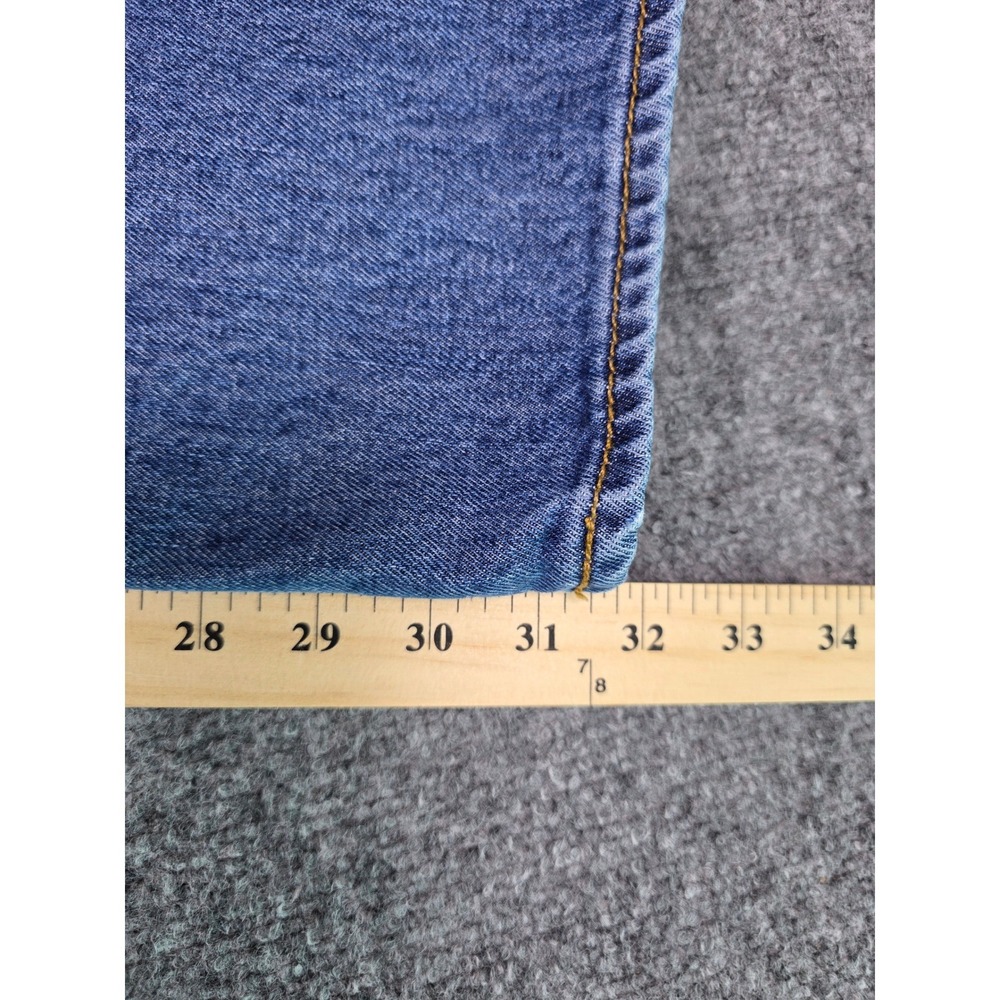 Levi's 501 Original Fit Jeans Mens 36x32 Blue Straight Leg Button Fly Denim 1268 - Picture 8 of 12
